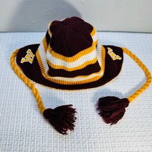 Top of the World Minnesota Gophers Kids Knit Hat with Tassels and Poms - Sporty